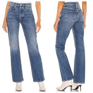Free People We The Free French Girl Jeans Size 25 Blue High Rise Flare Denim